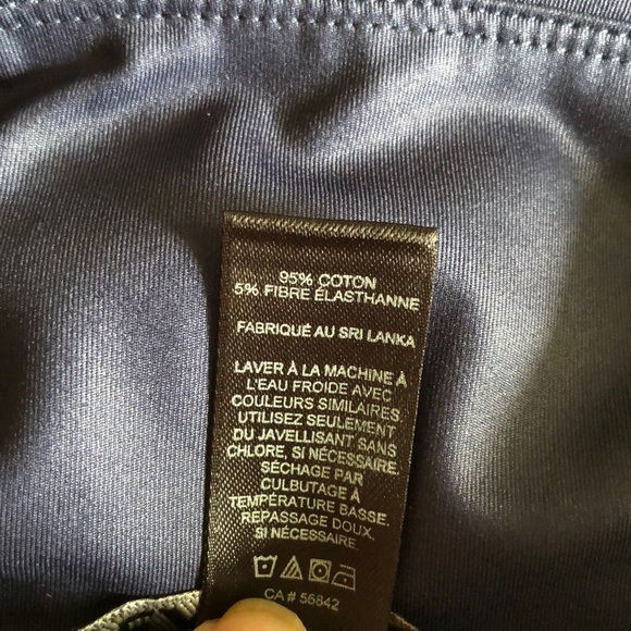 Express navy blue cropped leggings NWOT - Picture 4 of 5